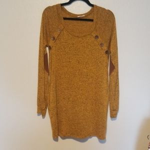 Sweater Dress with elbow patches and pockets